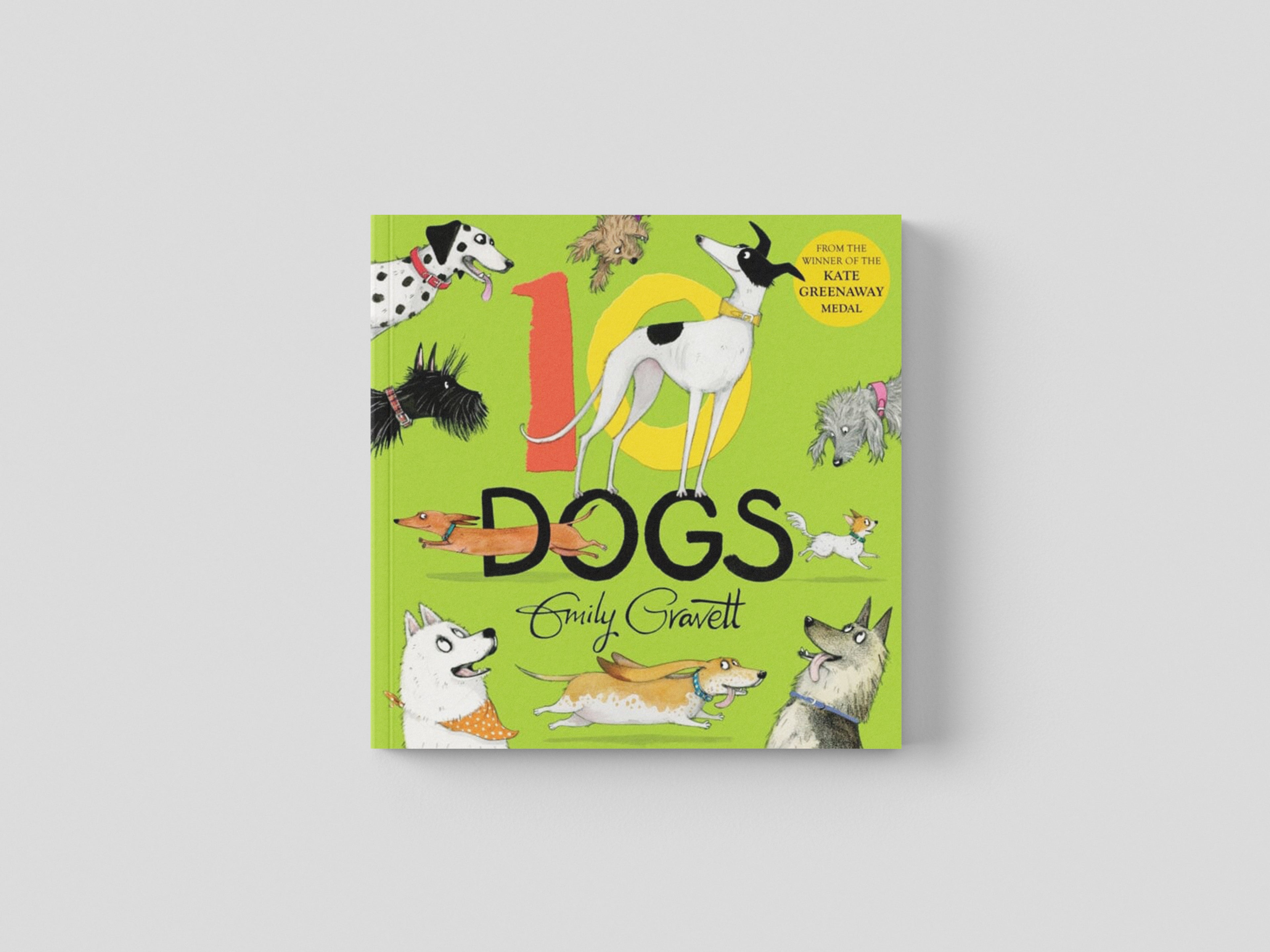 10 Dogs : A funny furry counting book by Emily Gravett; 9781529028089