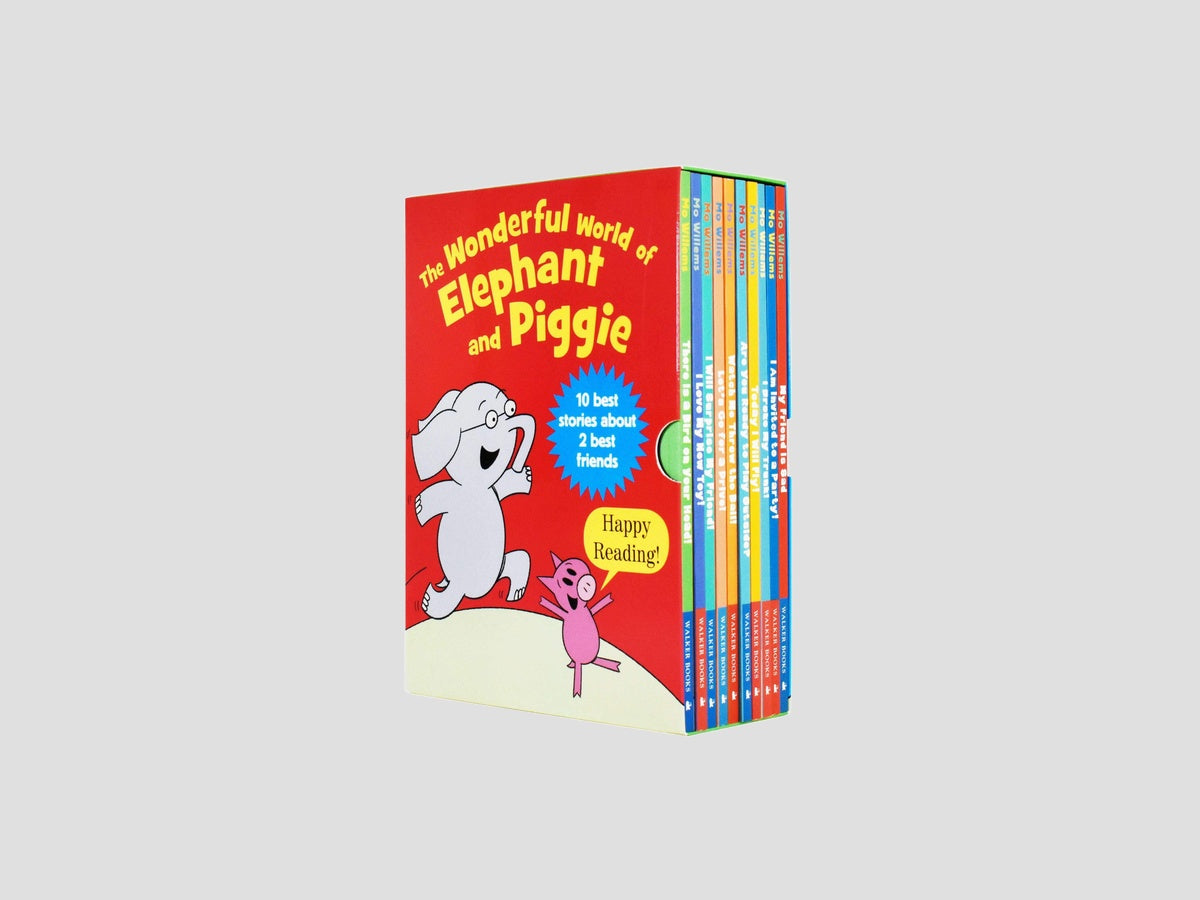 The Wonderful World of Elephant and Piggie Series 10 Books Collection by Mo Willems; 9781529501155