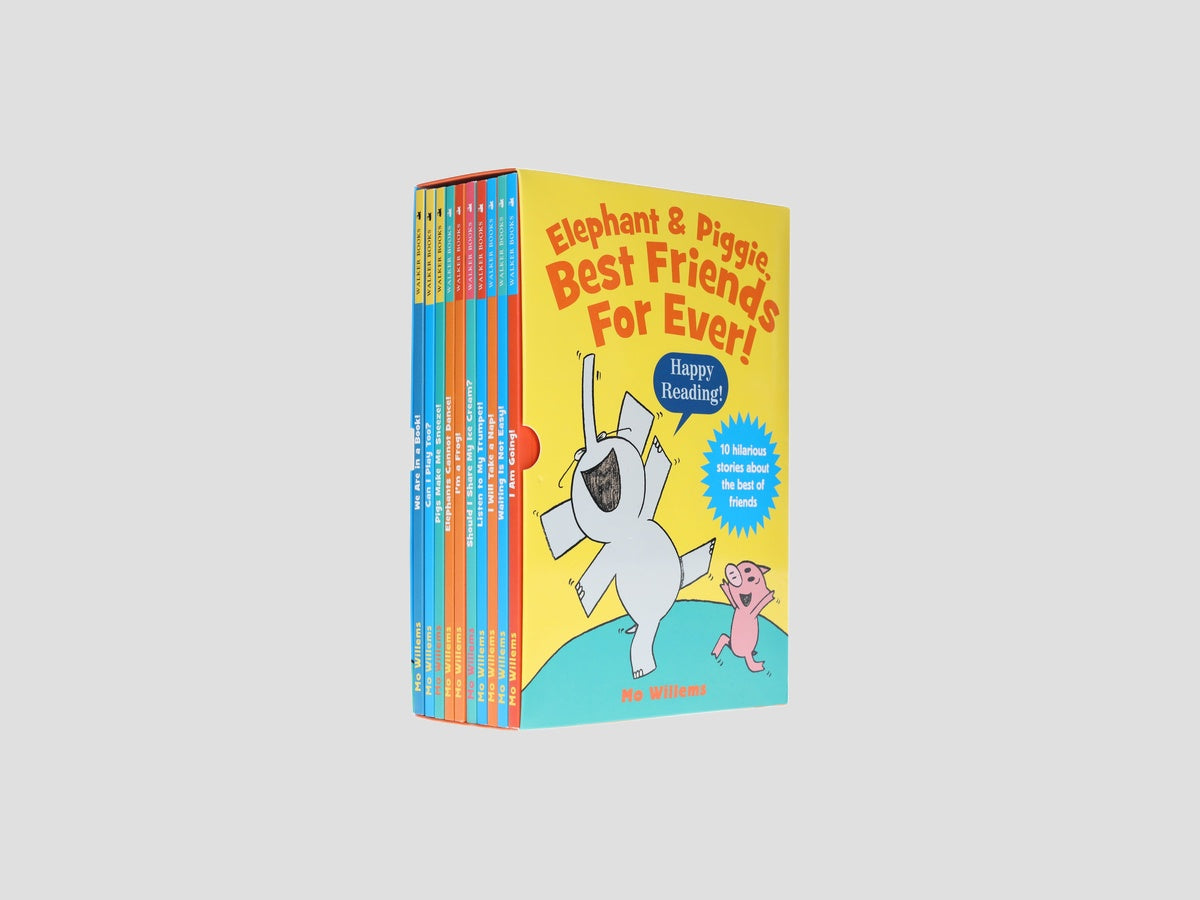 Elephant & Piggie, Best Friends For Ever! Series: 10 Picture Books Collection Box Set - Ages 4-8 by Walker Books; 9781529530483