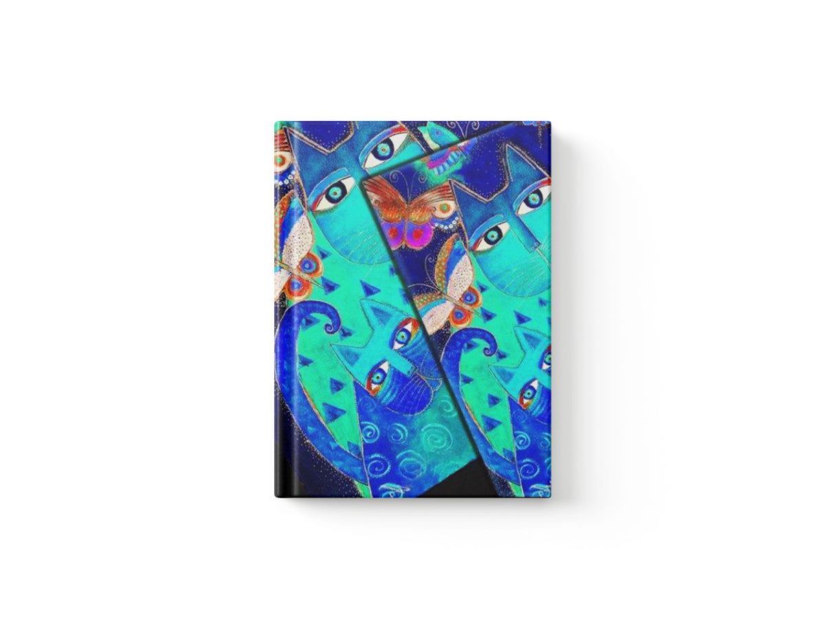 Blue Cats & Butterflies Lined Hardcover Journal by Paperblanks; 9781551563978