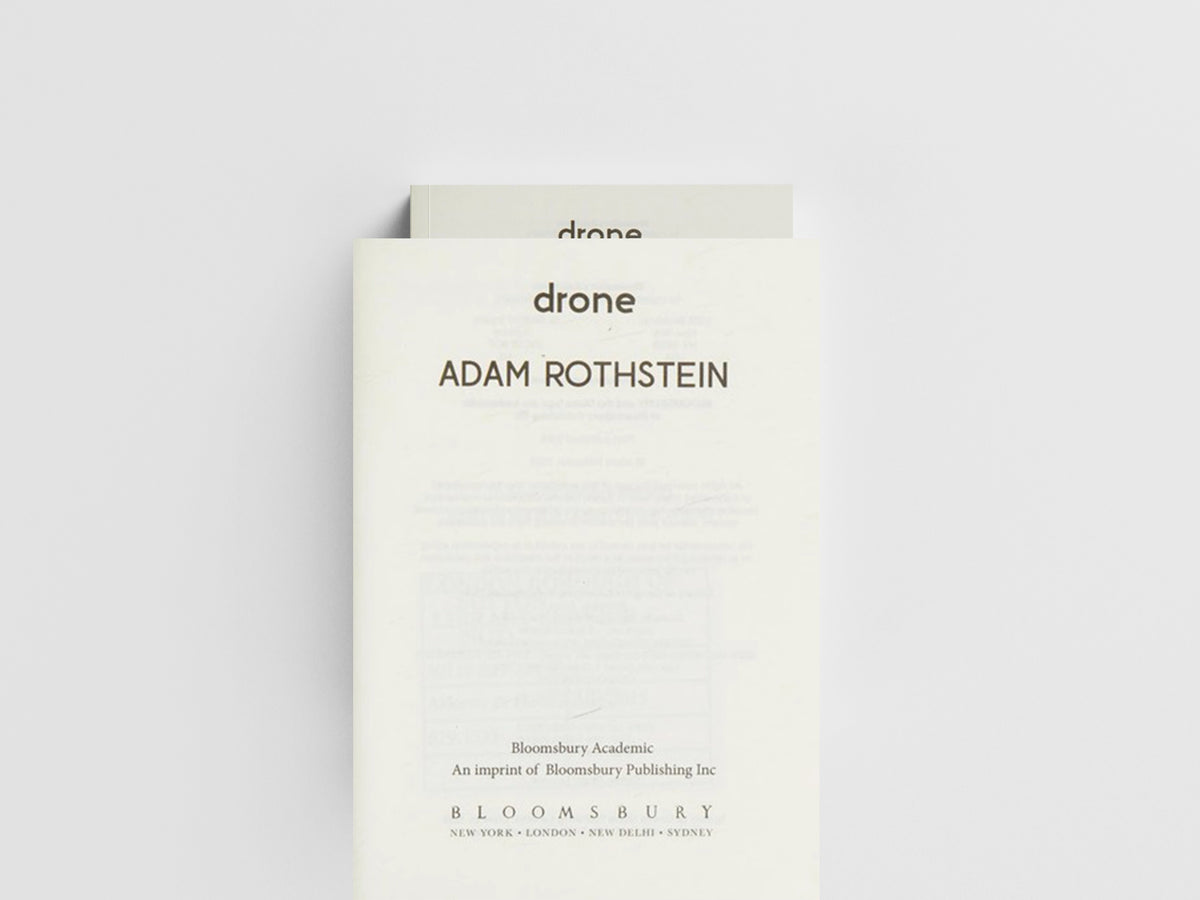 Drone by Adam Rothstein; 9781628926323