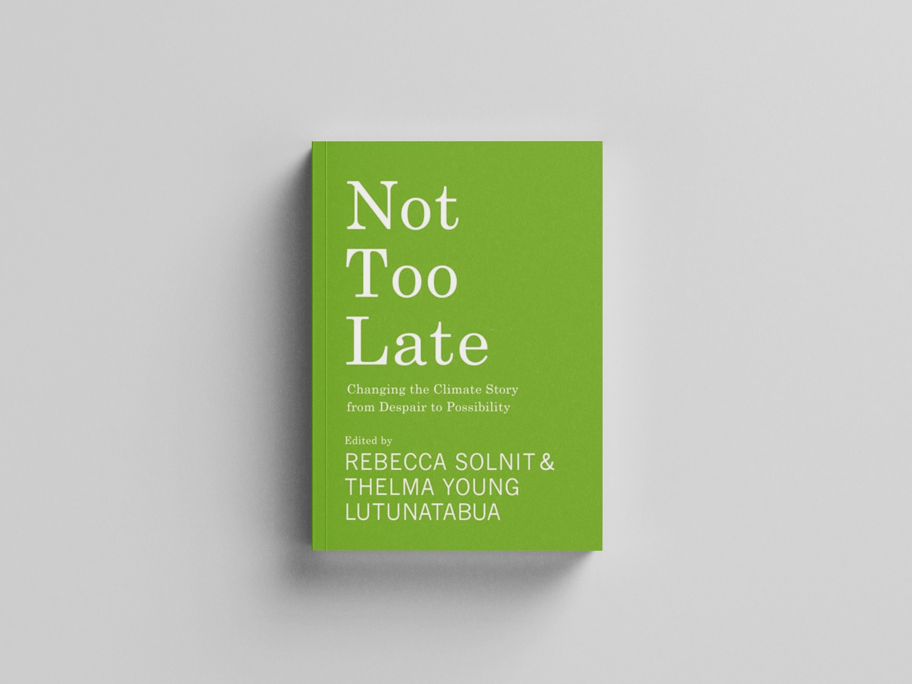 Not Too Late : Changing the Climate Story from Despair to Possibility by Rebecca Solnit; 9781642598971