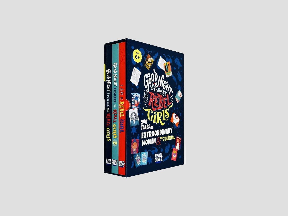 Good Night Stories for Rebel Girls Collection (2 Books & Journal) by Rebel Girls Inc; 9781734877007
