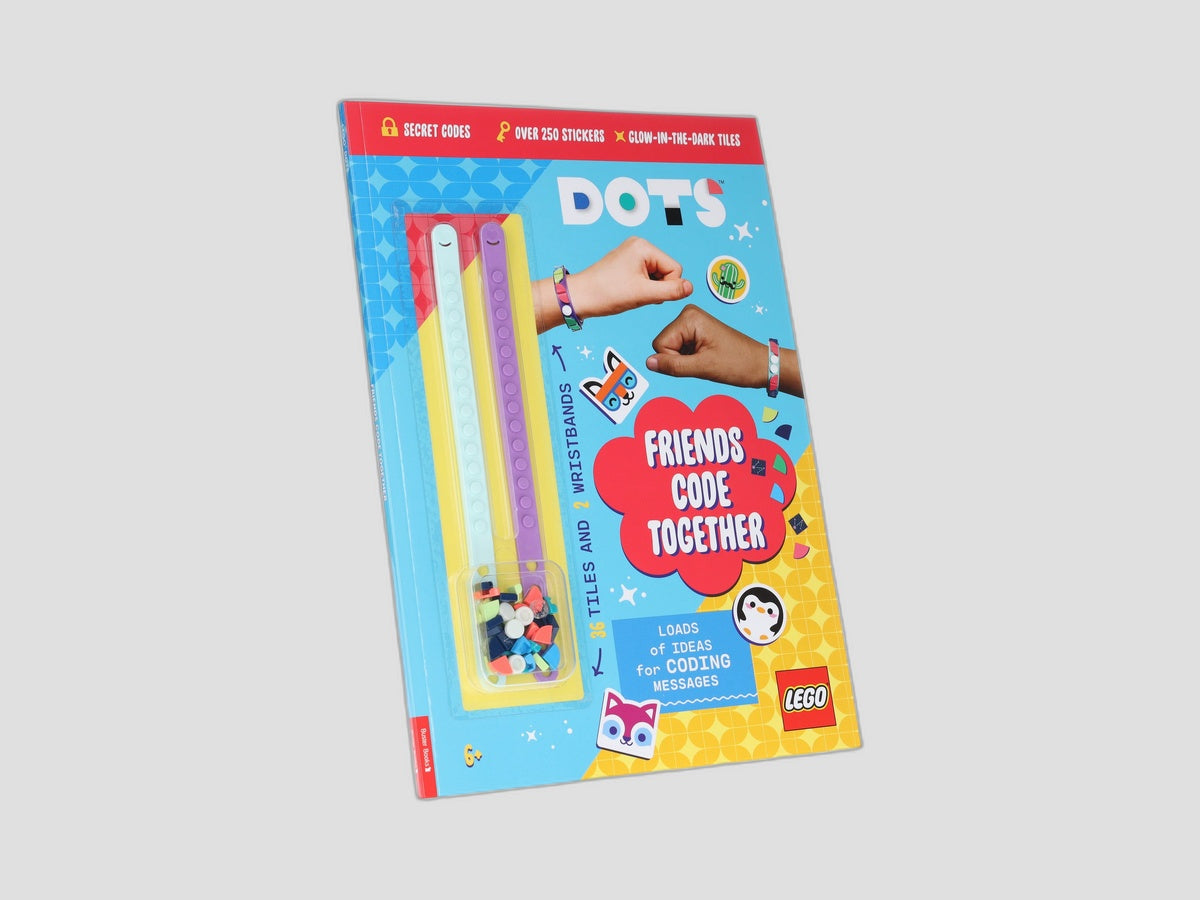 LEGO® DOTS®: Friends Code Together (with stickers, LEGO tiles and two wristbands) by Michael O'Mara Books Ltd; 9781780559452