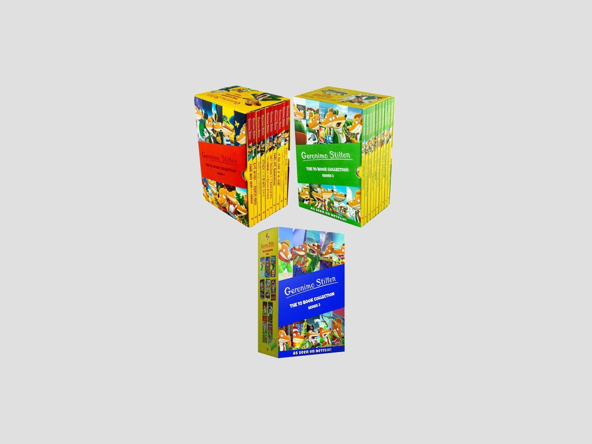 Geronimo Stilton Series 1-3 Collection 30 Books Box Set - Ages 7-9 by Sweet Cherry Publishing; 9781782265337