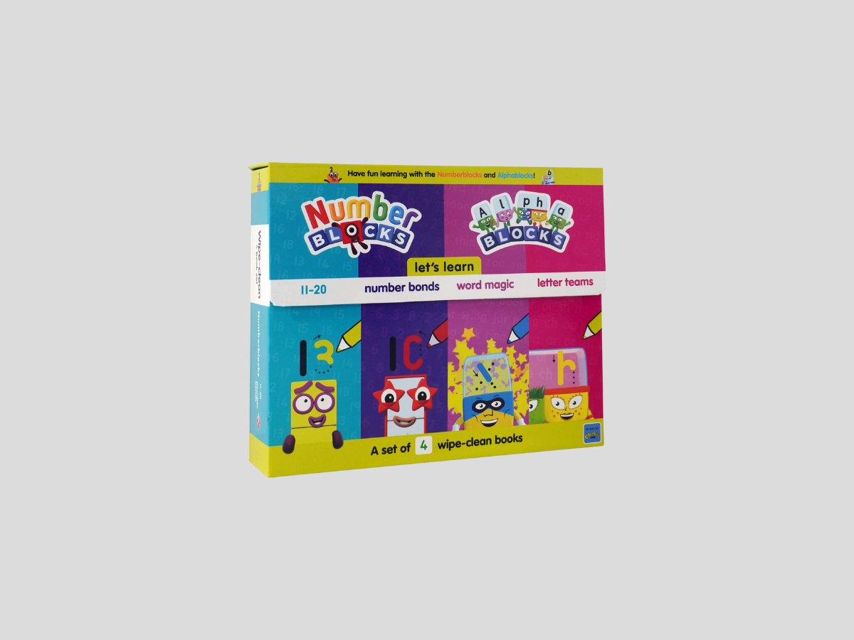 Numberblocks and Alphablocks: Let's Learn Numbers and Letters 4 Books Wipe-Clean Box Set with pens - Ages 3-6 by Sweet Cherry Publishing; 9781782266051