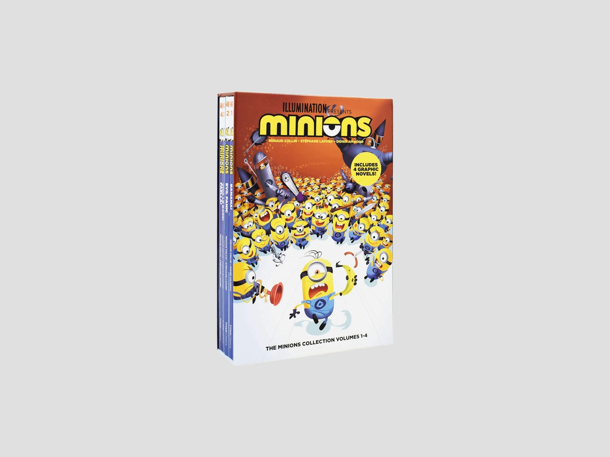 Despicable Me Minions Banana Series Volumes 1 - 4 Graphic Novel Books Collection by Titan Comics; 9781787738003