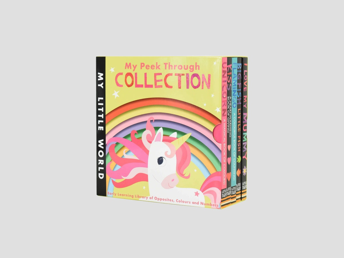 My Little World 5 Board Books (Big Fish, Flamingo, Love Mummy, Kiss, Unicorn) - Ages 0-5 by Little Tiger Press Group; 9781788819770