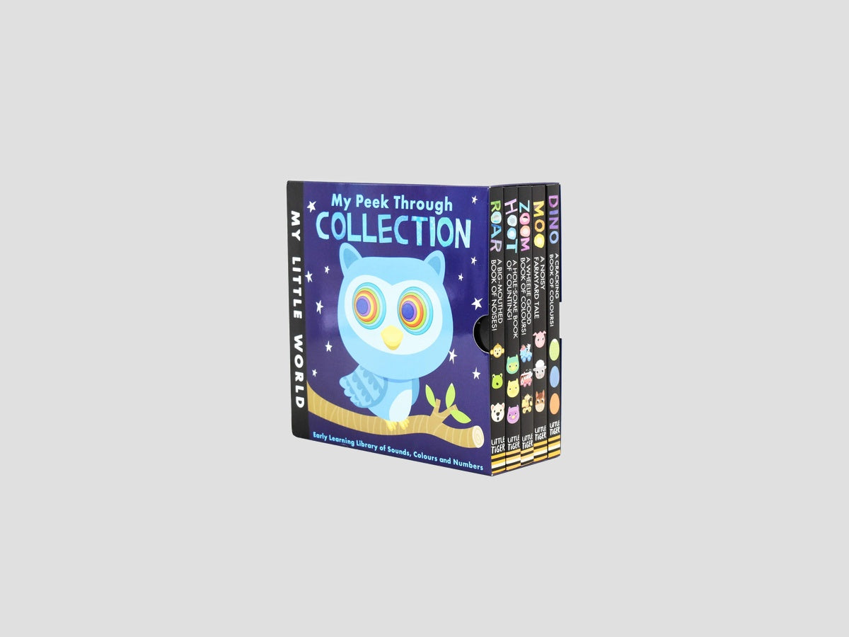 My Little World Peek Through Collection 5 Books Box Set Dino, Moo, Zoom, Roar, Hoot (Series 2) - Ages 0-5 by Little Tiger Press Group; 9781788819787