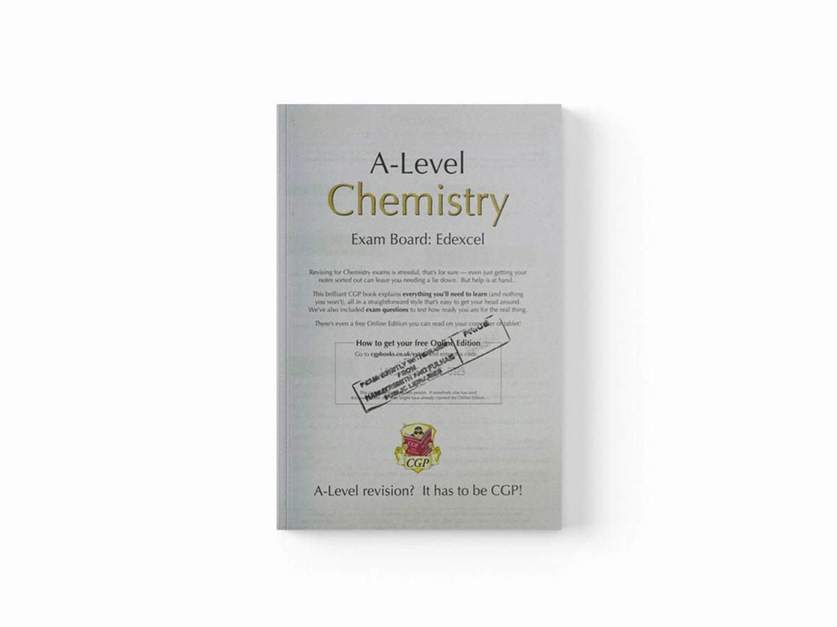 A-Level Chemistry: Edexcel Year 1 & 2 Complete Revision & Practice with Online Edition by CGP Books; 9781789081305