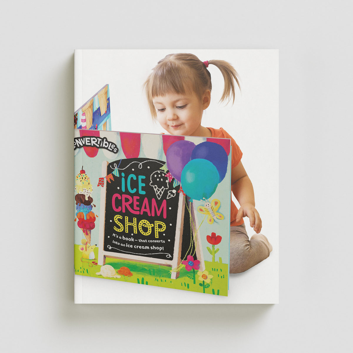 Convertible Ice Cream Shop - Great Value Sit In Ice Cream Shop, Interactive Playmat & Fun Storybook - Ages 2+ by Miles Kelly Publishing Ltd; 9781789897203