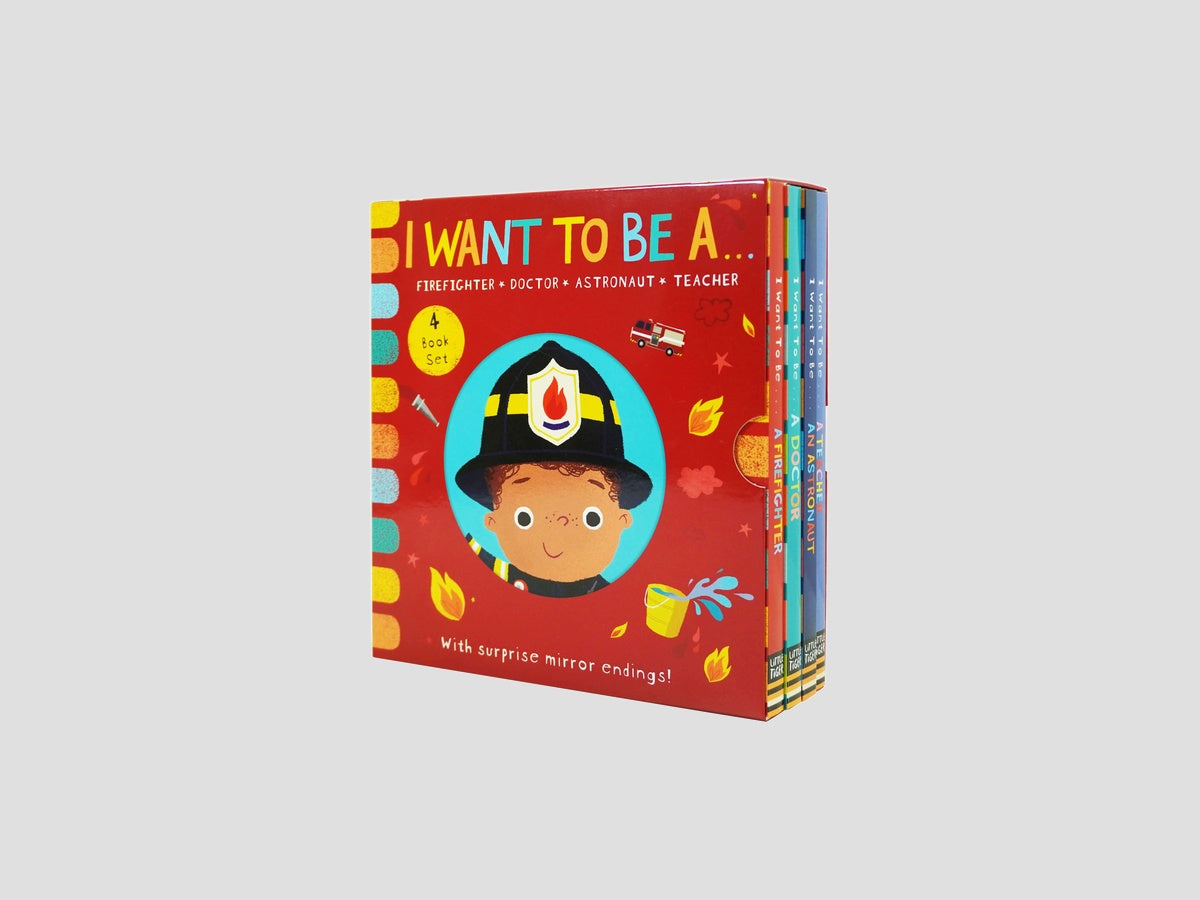 I WANT TO BE A... Series 4 Books With Surprise Mirror Ending! Childrens Collection by Little Tiger Press Group; 9781801042130
