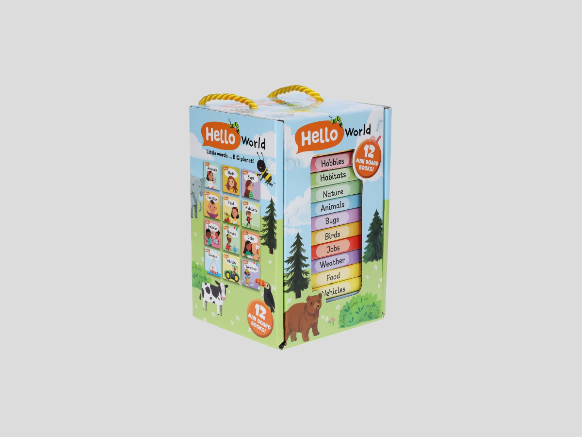 Hello World! - 12 Books Collection Box Set - Ages 2+ - Board Book by Sweet Cherry Publishing; 9781802633337