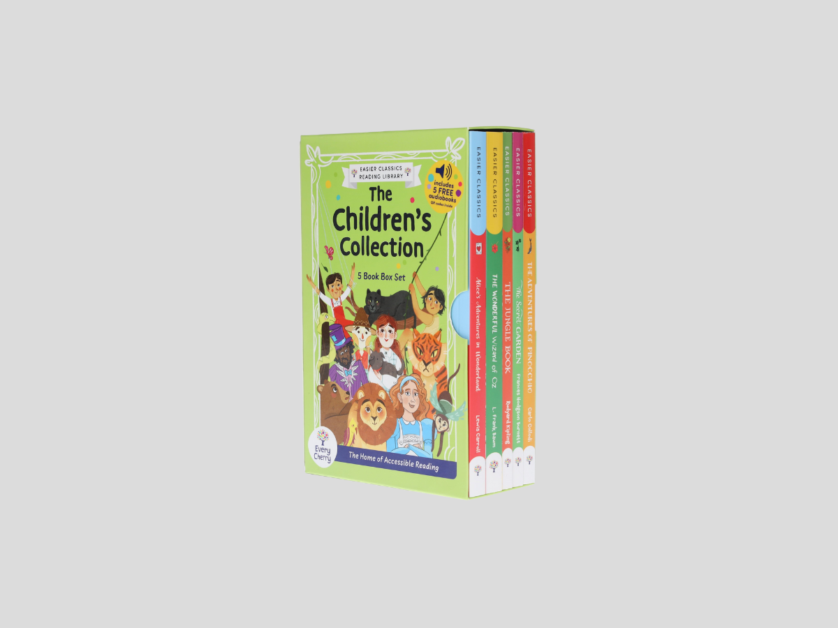 Easier Classics Reading Library: The Children’s Collection 5 Books Box Set With Free Audio Books - Ages 7-9 by Every Cherry Publishing; 9781802633504