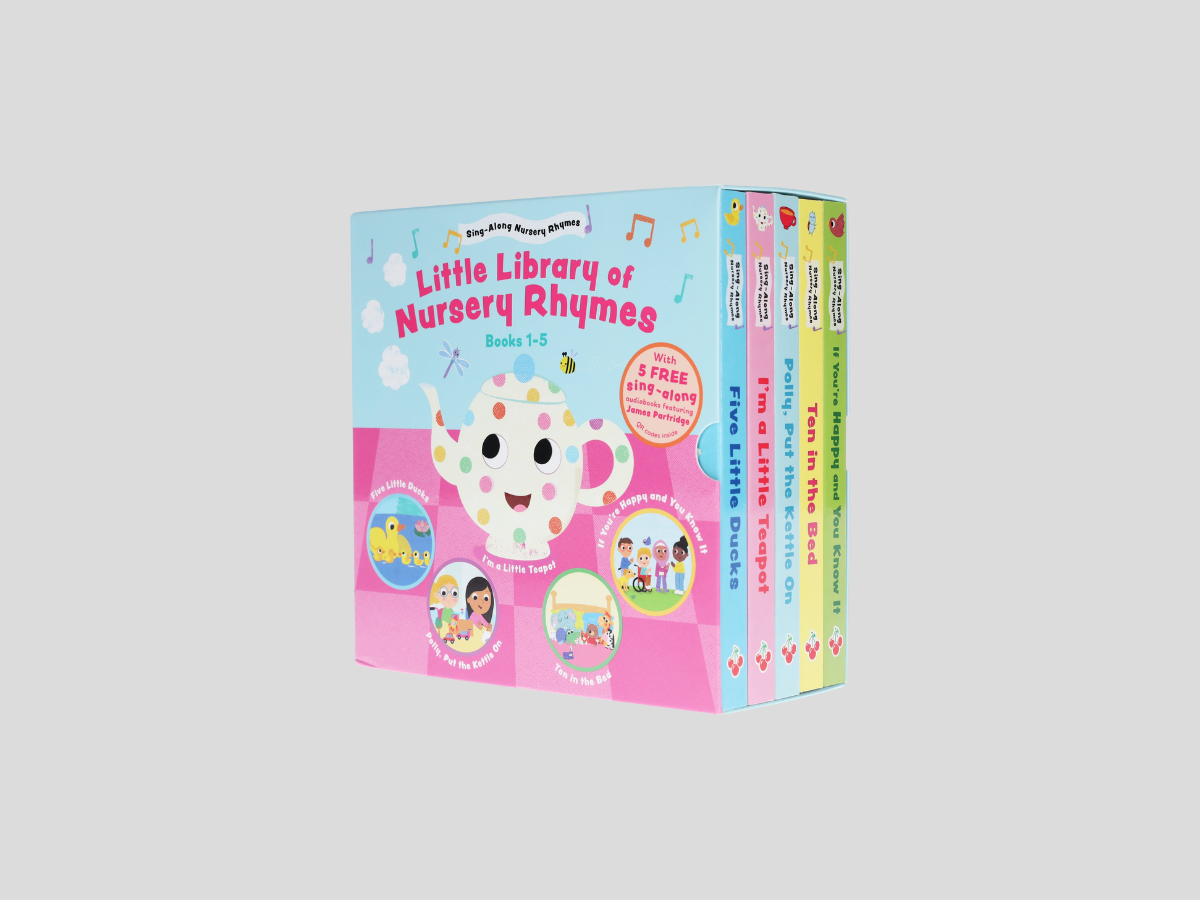 Sing-Along Nursery Rhymes illustrated 5 Board Books Collection Box Set - Ages 3-6 by Sweet Cherry Publishing; 9781802635096