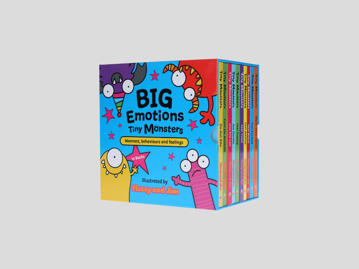 Big Emotions Tiny Monsters Manners, Behaviours & Feelings 10 Books Collection Box Set - Ages 3-5 by Sweet Cherry Publishing; 9781802635683