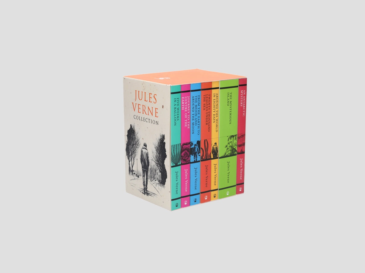 Jules Verne 7 Books Collection Box Set by Classic Editions; 9781804454923