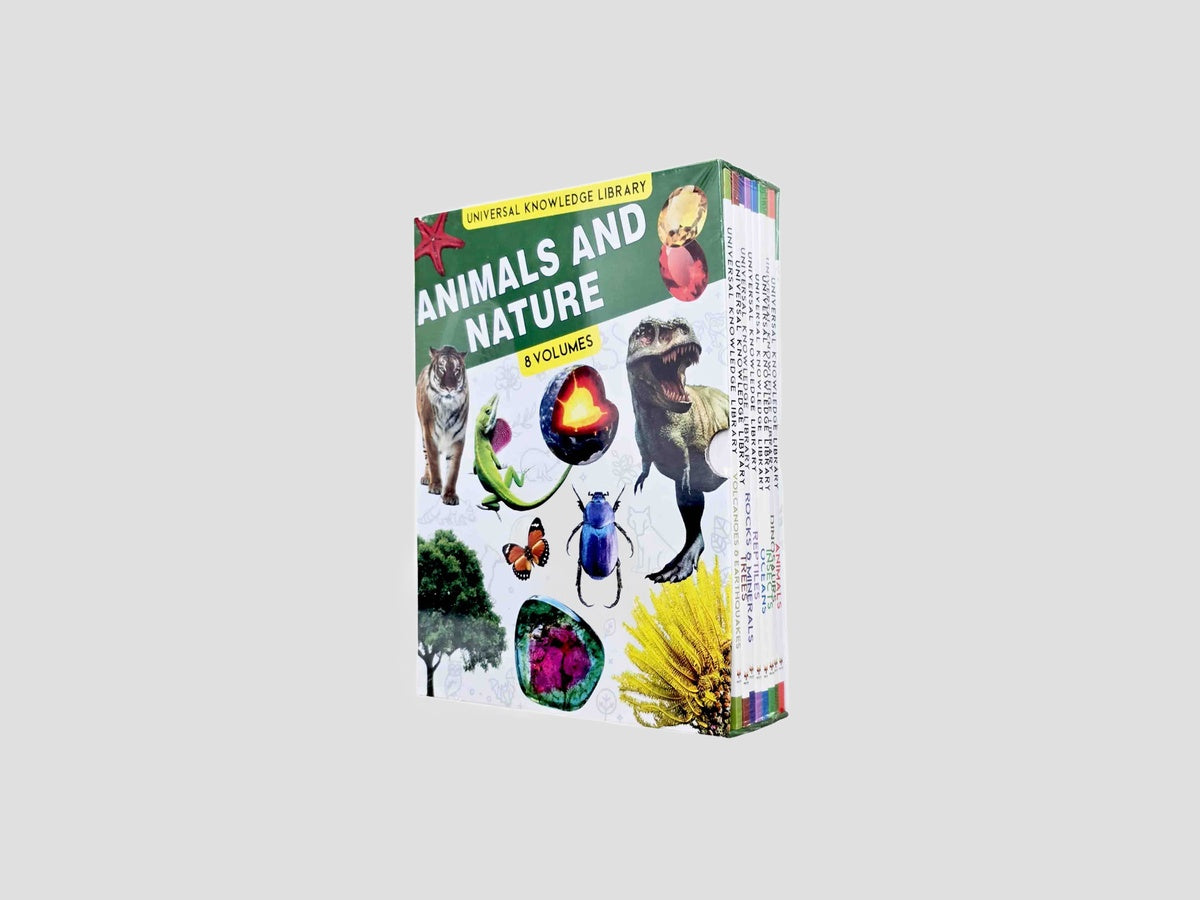 Universal Knowledge Library Series: Animals and Nature 8 Books Collection Set - Ages 7+ by Fox Eye Publishing; 9781804457306