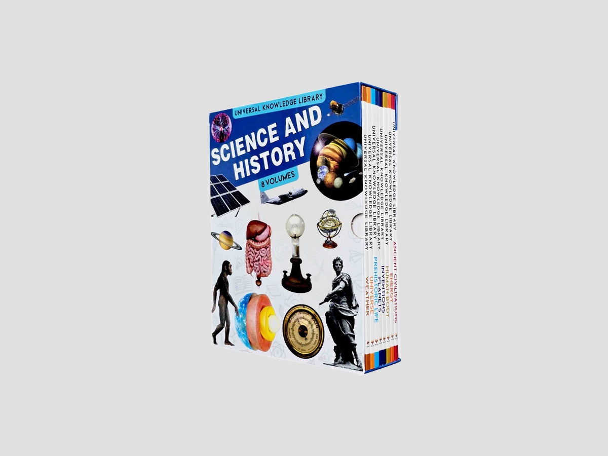 Universal Knowledge Library Series: Science and History 8 Books Collection Set - Ages 7+ by Fox Eye Publishing; 9781804457313