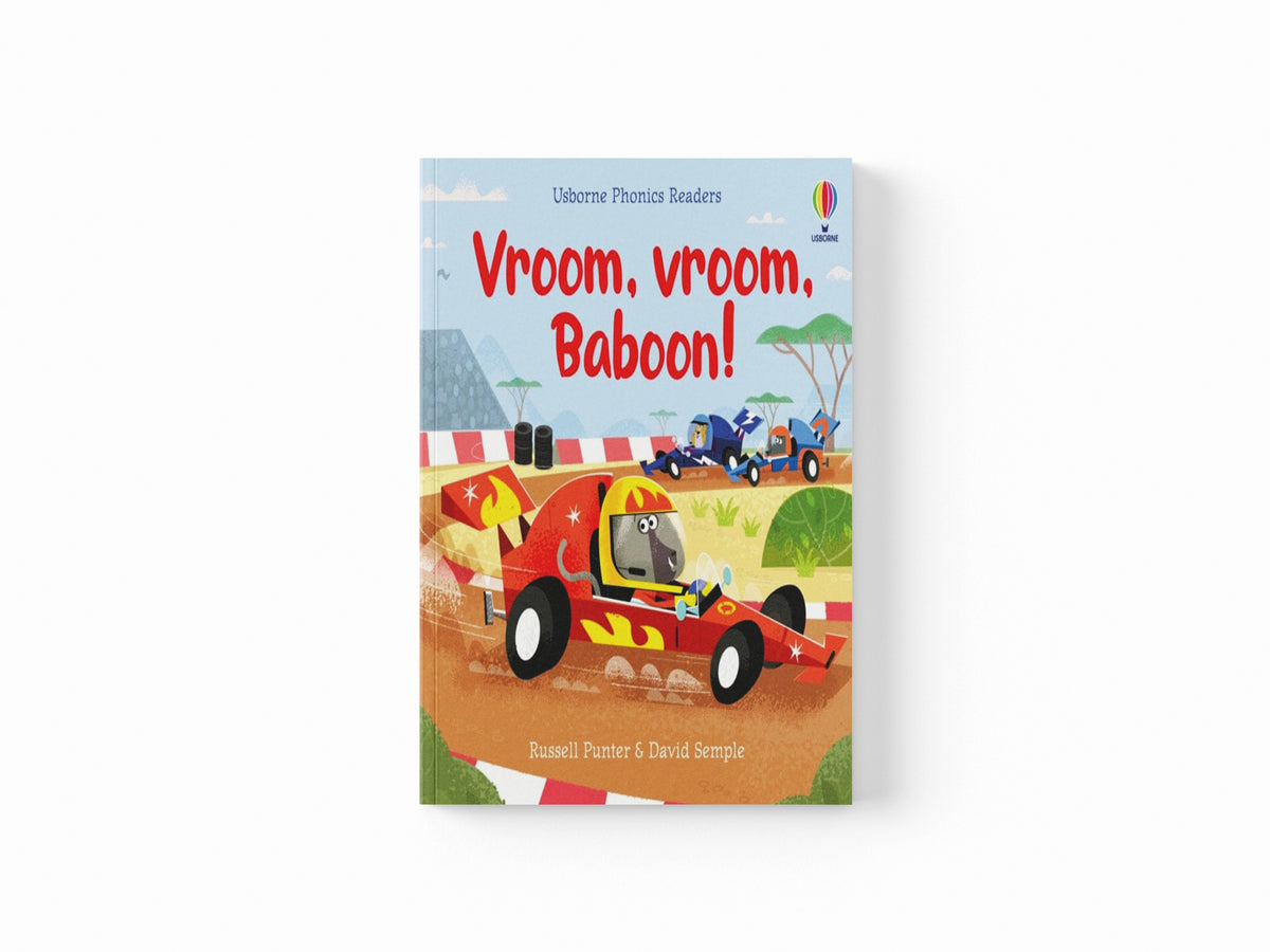 Vroom, vroom, Baboon!