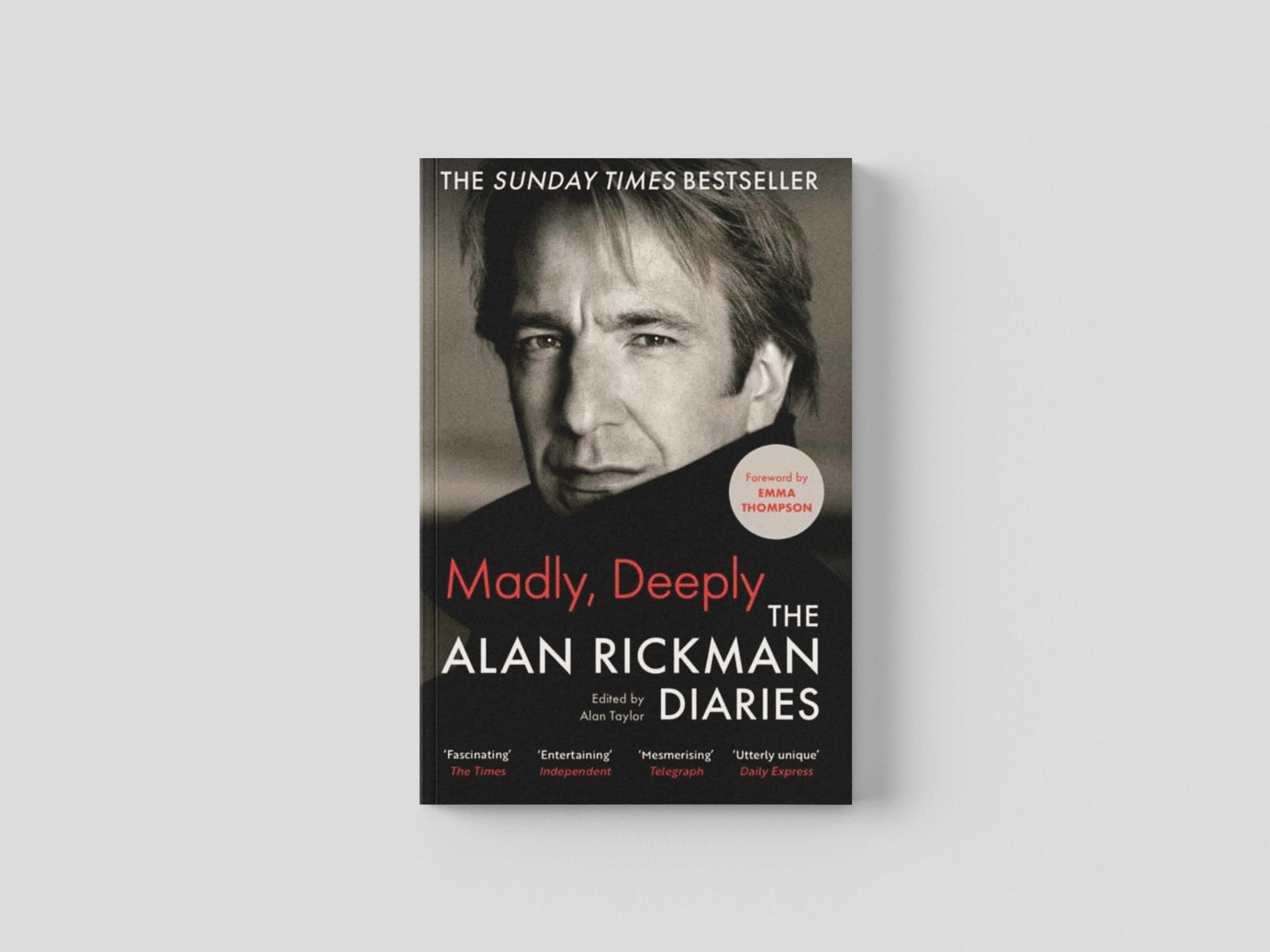 Madly, Deeply by Alan Rickman; 9781838854805