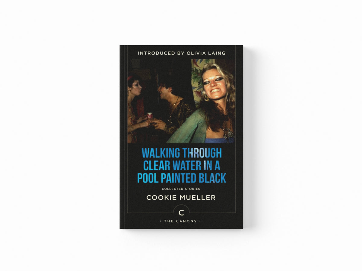 Walking Through Clear Water In a Pool Painted Black