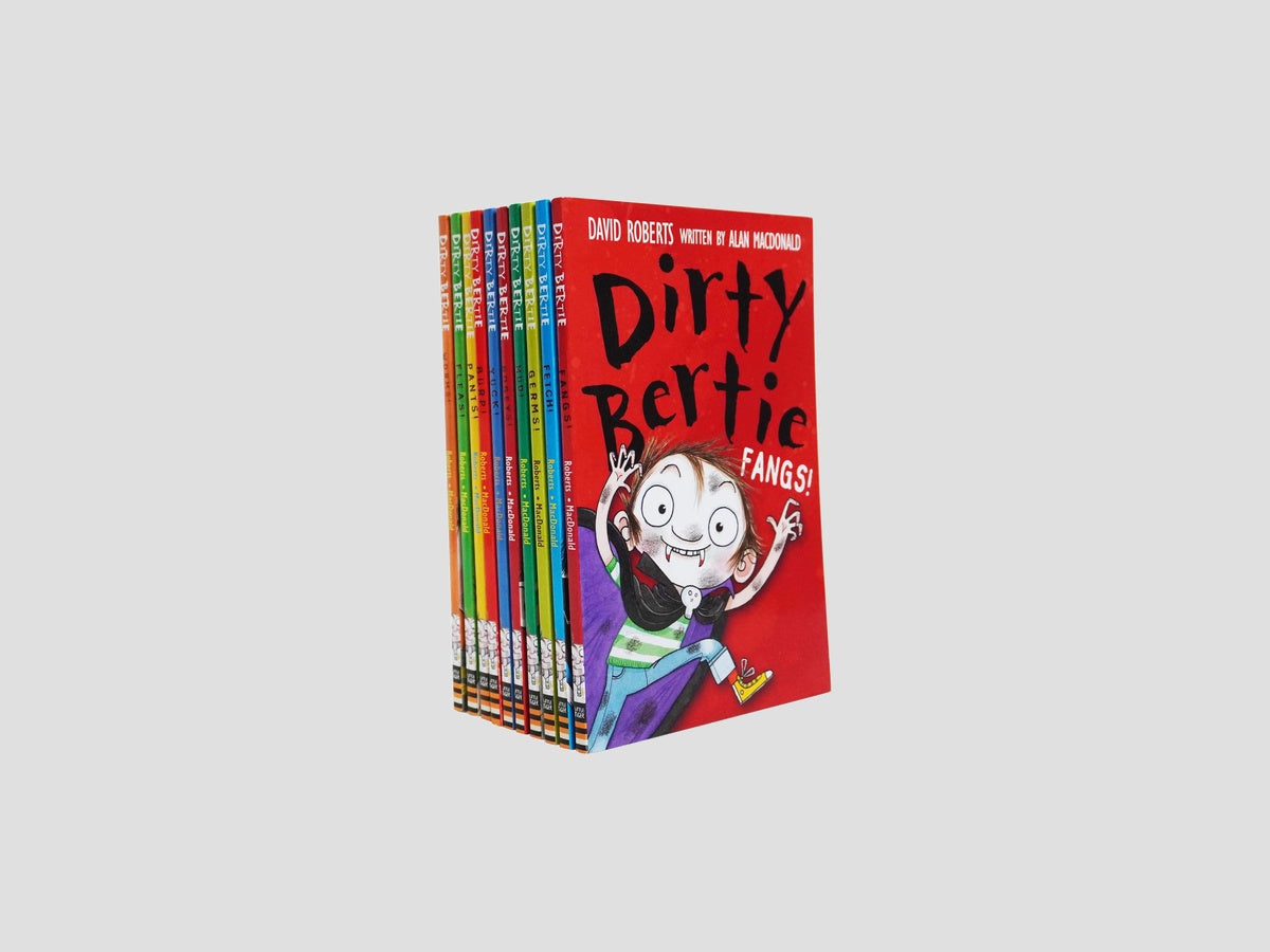 Dirty Bertie Series 1 Collection 10 Books Set (Book 1-10) - Age 6 years and up by Alan MacDonald; 9781847154194