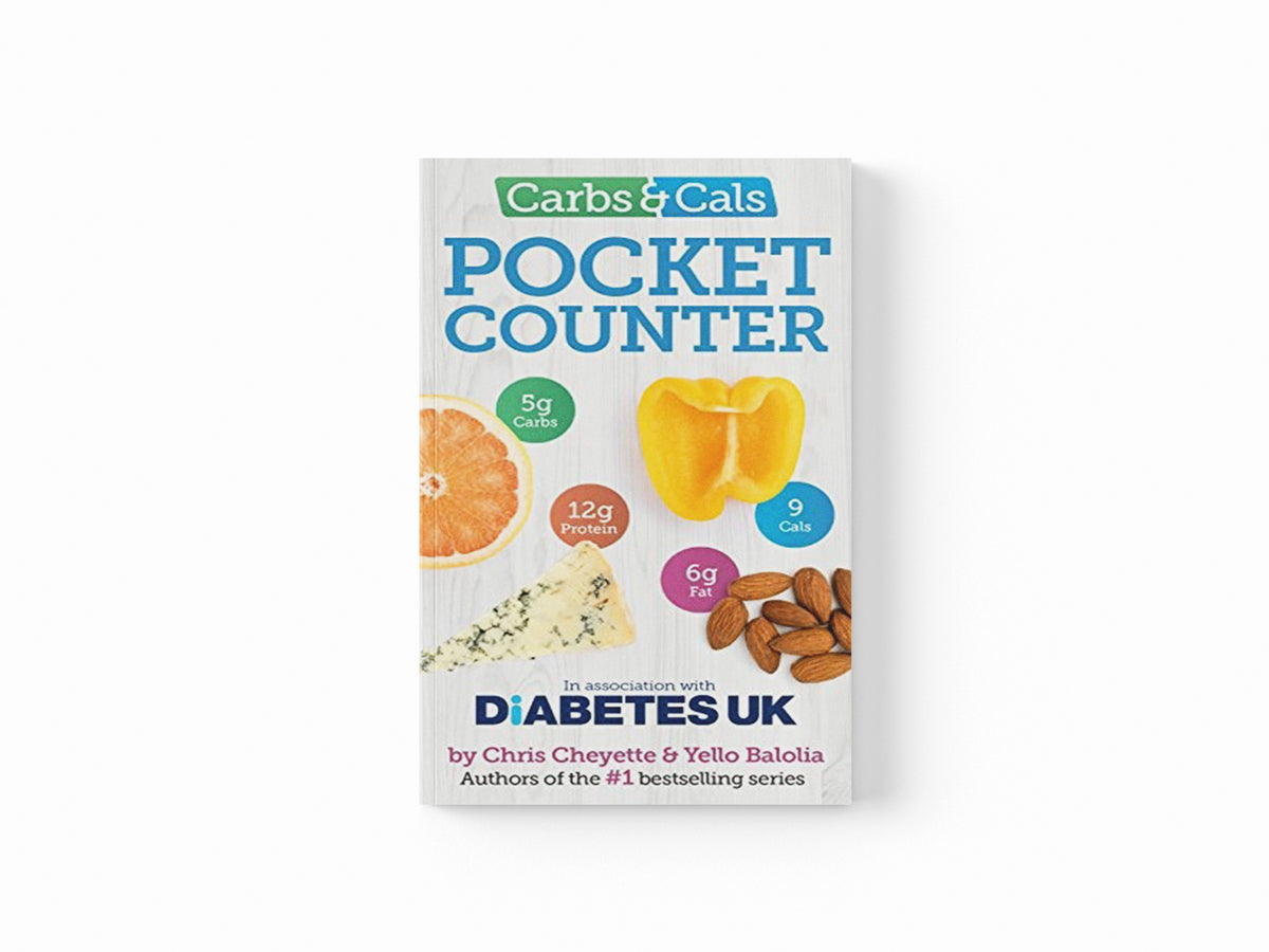 Carbs & Cals Pocket Counter by Chris Cheyette; Yello Balolia; 9781908261199