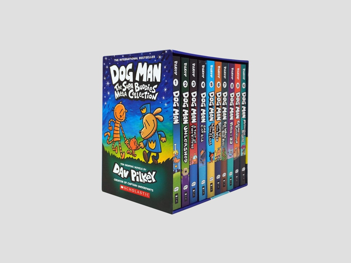 Dog Man 1-10: The Supa Buddies Mega Collection - Ages 6-12 by Dav Pilkey; 9782020071925