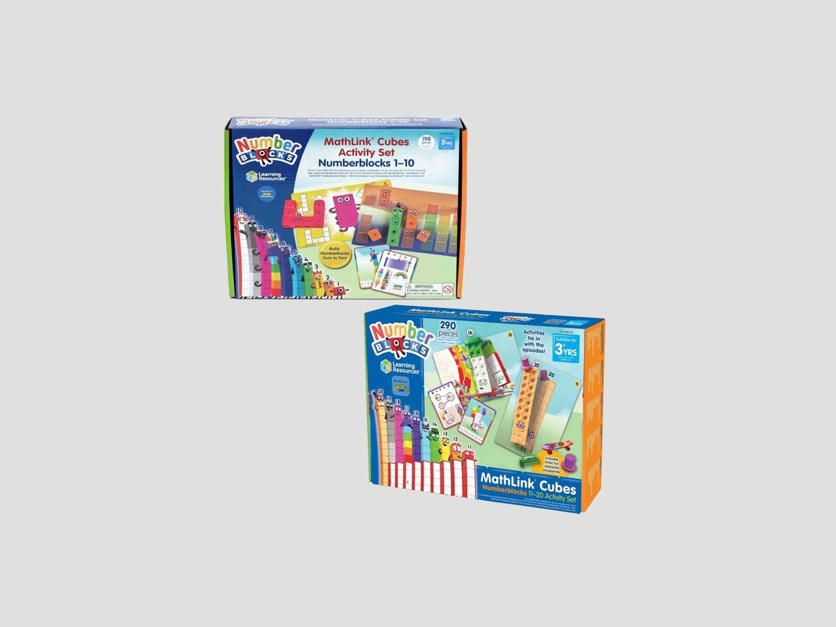 MathLink Cubes Numberblocks 1-20 Activity Set - Ages 3+ by Learning Resources; 9782645124419