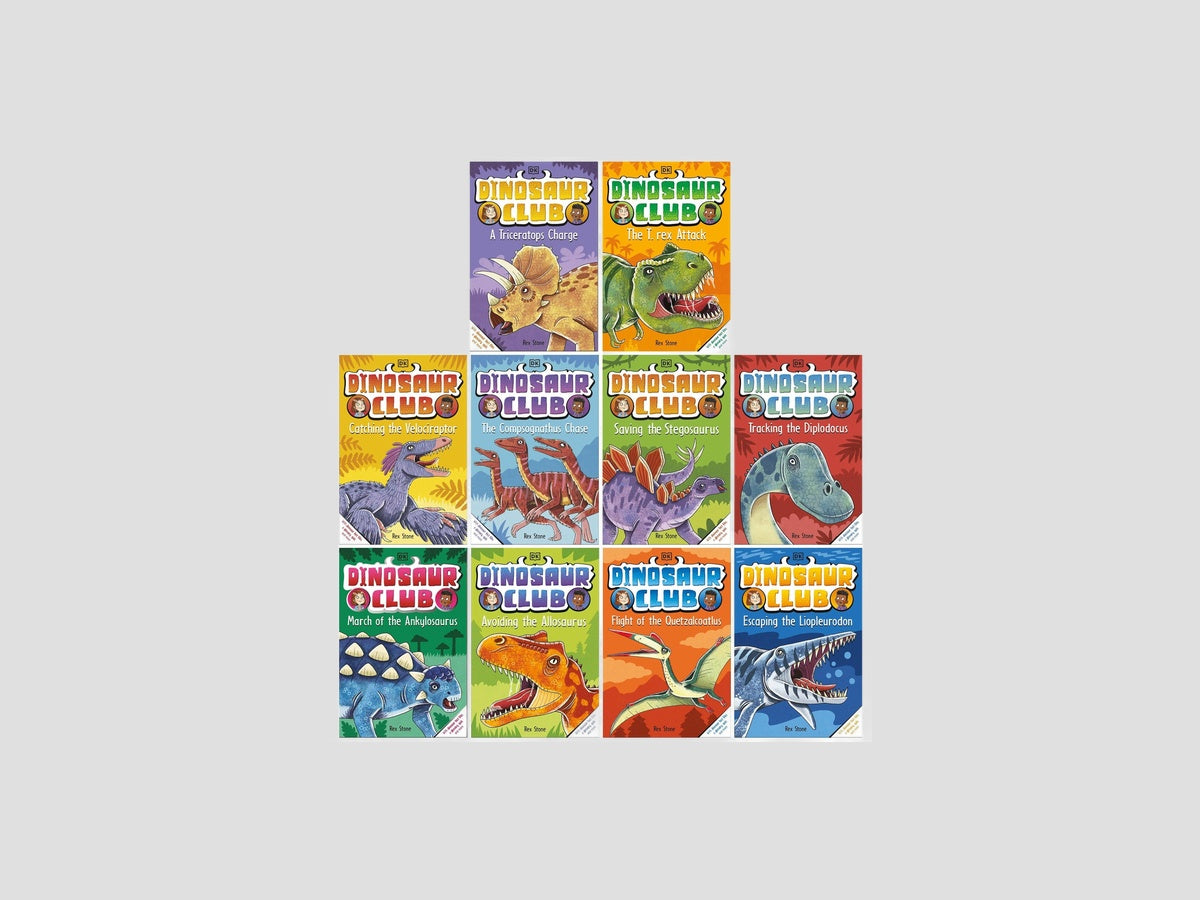 Dinosaur Club Series Collection 10 Books Set - Age 5-7 by DK Children; 9784032753820