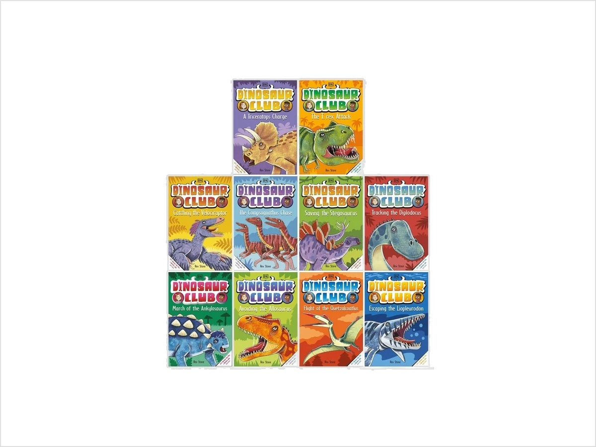 Dinosaur Club Series Collection 10 Books Set - Age 5-7