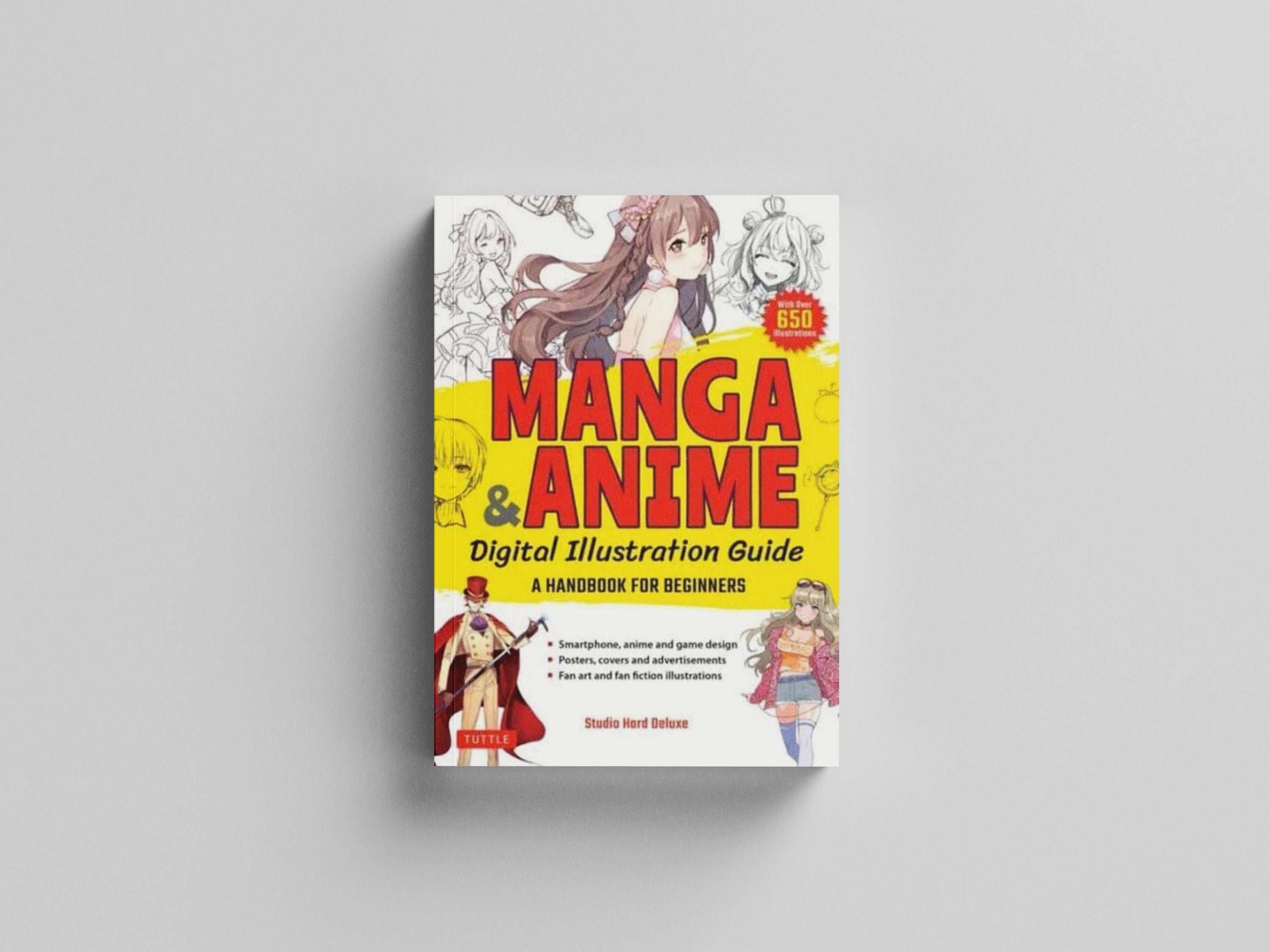 Manga & Anime Digital Illustration Guide : A Handbook for Beginners (with over 650 illustrations) by Studio Hard Deluxe; 9784805317273