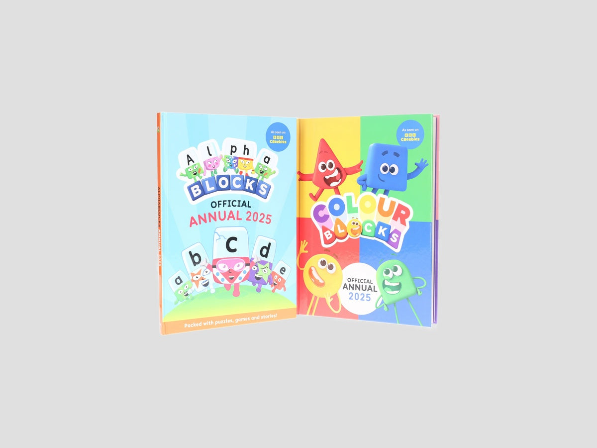 Alphablocks & Colourblocks Annual 2025 - 2 Books Collection Set - Ages 3-5 by Sweet Cherry Publishing; 9786160946570