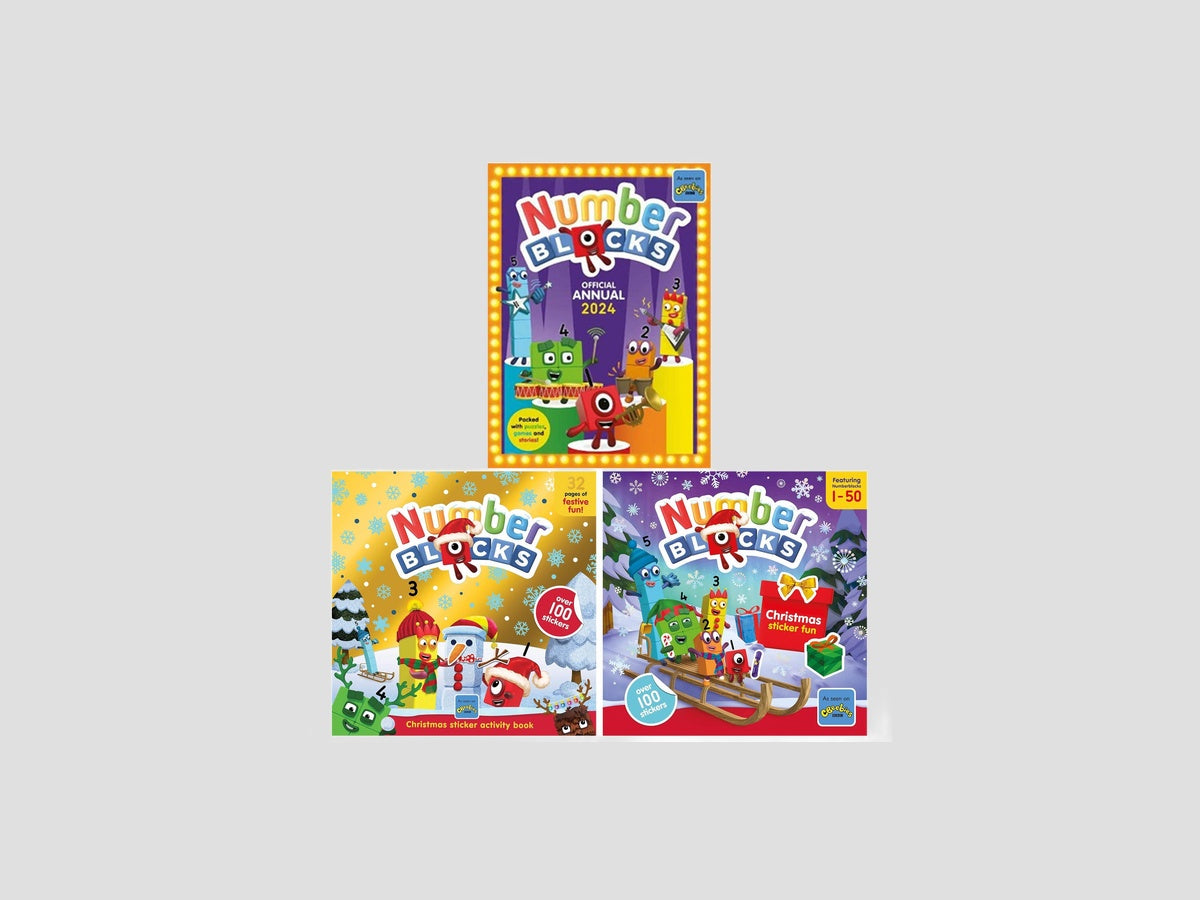 Numberblocks Annual 2024, Christmas Sticker Activity/Fun Collection - Ages 3+ by Sweet Cherry Publishing; 9786694472910