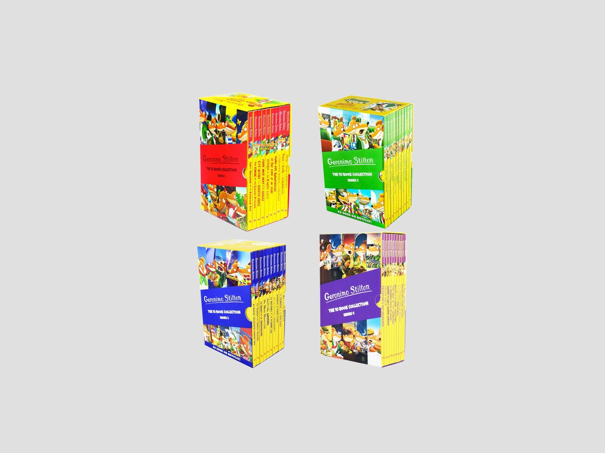Geronimo Stilton Series 1-4 Collection 40 Books Box Set - Ages 7-9 by Sweet Cherry Publishing; 9787293109443