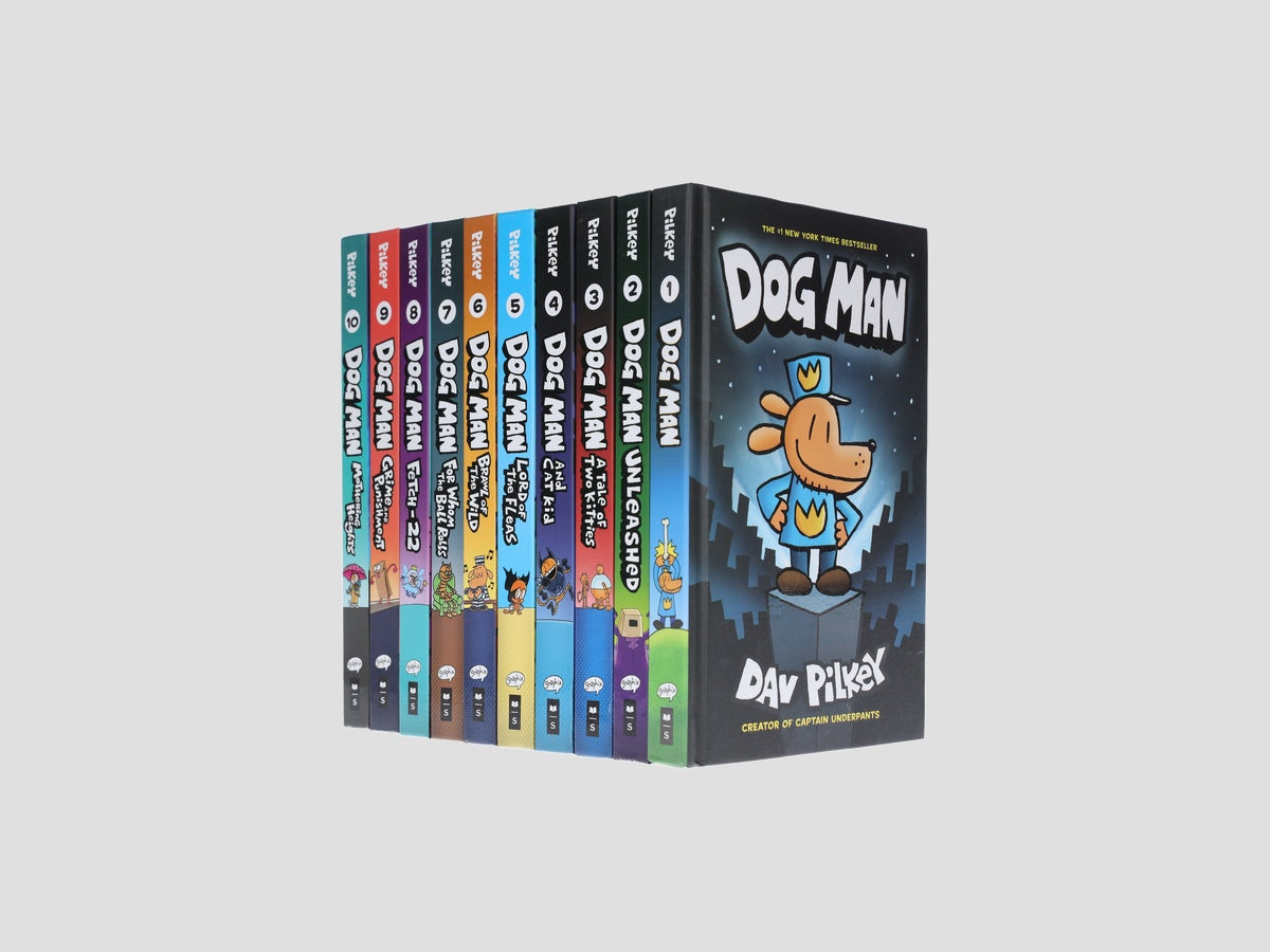Dog Man: Books 1-10 Collection - Ages 6-12 by Dav Pilkey; 9788095143505