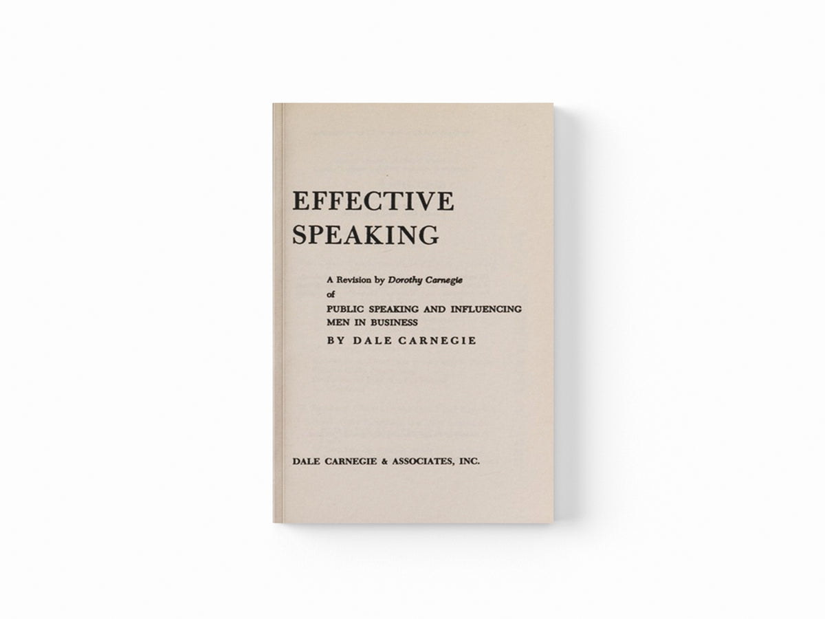 The Quick & Easy Way to Effective Speaking by Dale Carnegie; 9788129140203