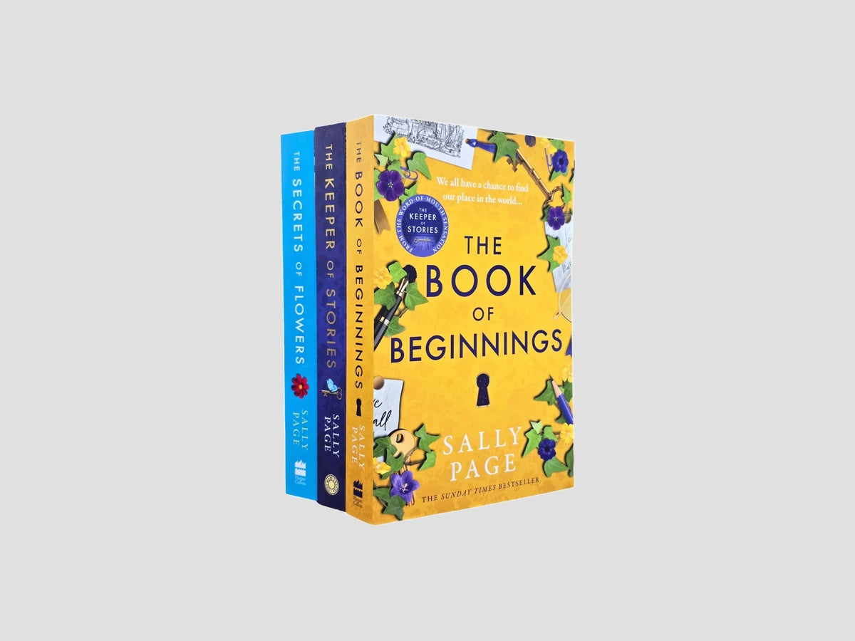 Sally Page: The Keeper of Stories, The Book of Beginnings & The Secrets of Flowers Collection by HarperCollins Publishers; 9788398486552