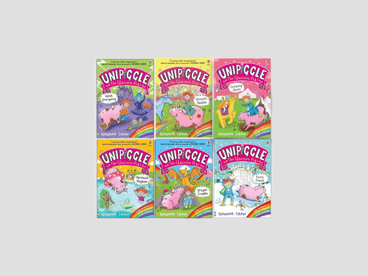 Unipiggle the Unicorn Pig Series 6 Books Collection - Ages 6-9 by Usborne Publishing Ltd; 9788741745770