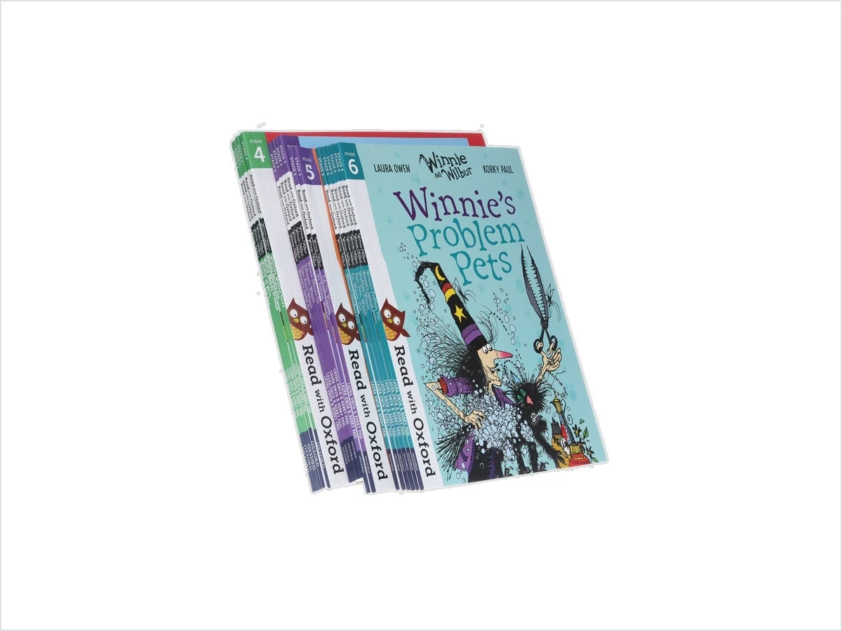 Read With Oxford: Winnie And Wilbur 18 Books Collection Set Level Stage 4, 5 & 6 - Ages 4-6