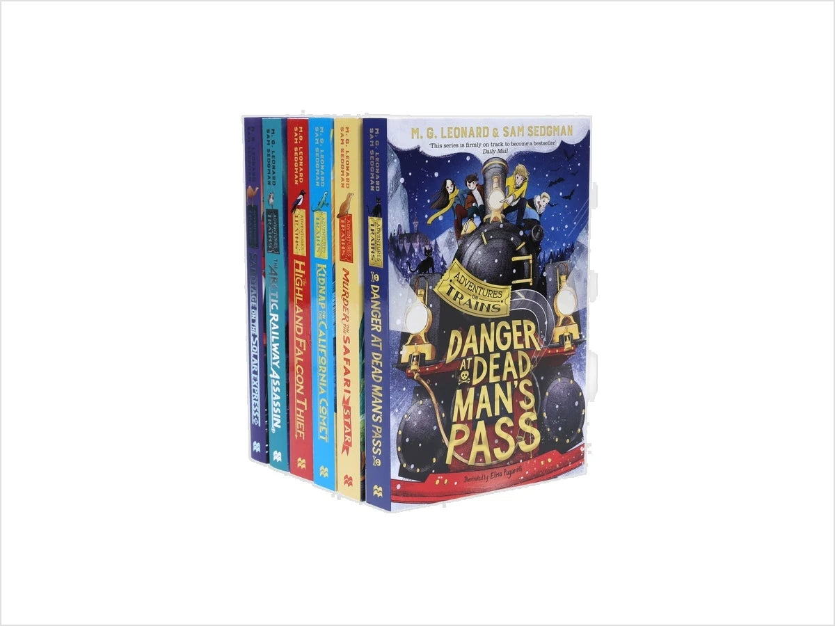 Adventures on Trains: 6 Books Collection Set - Ages 9-11
