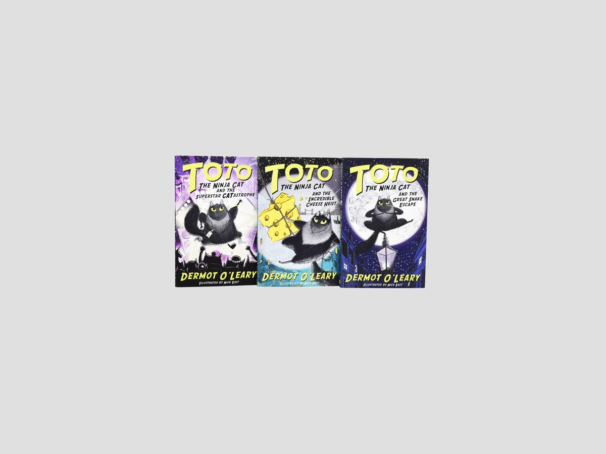 Toto the Ninja Cat Series 3 Books Collection by Hodder & Stoughton; 9789123760923