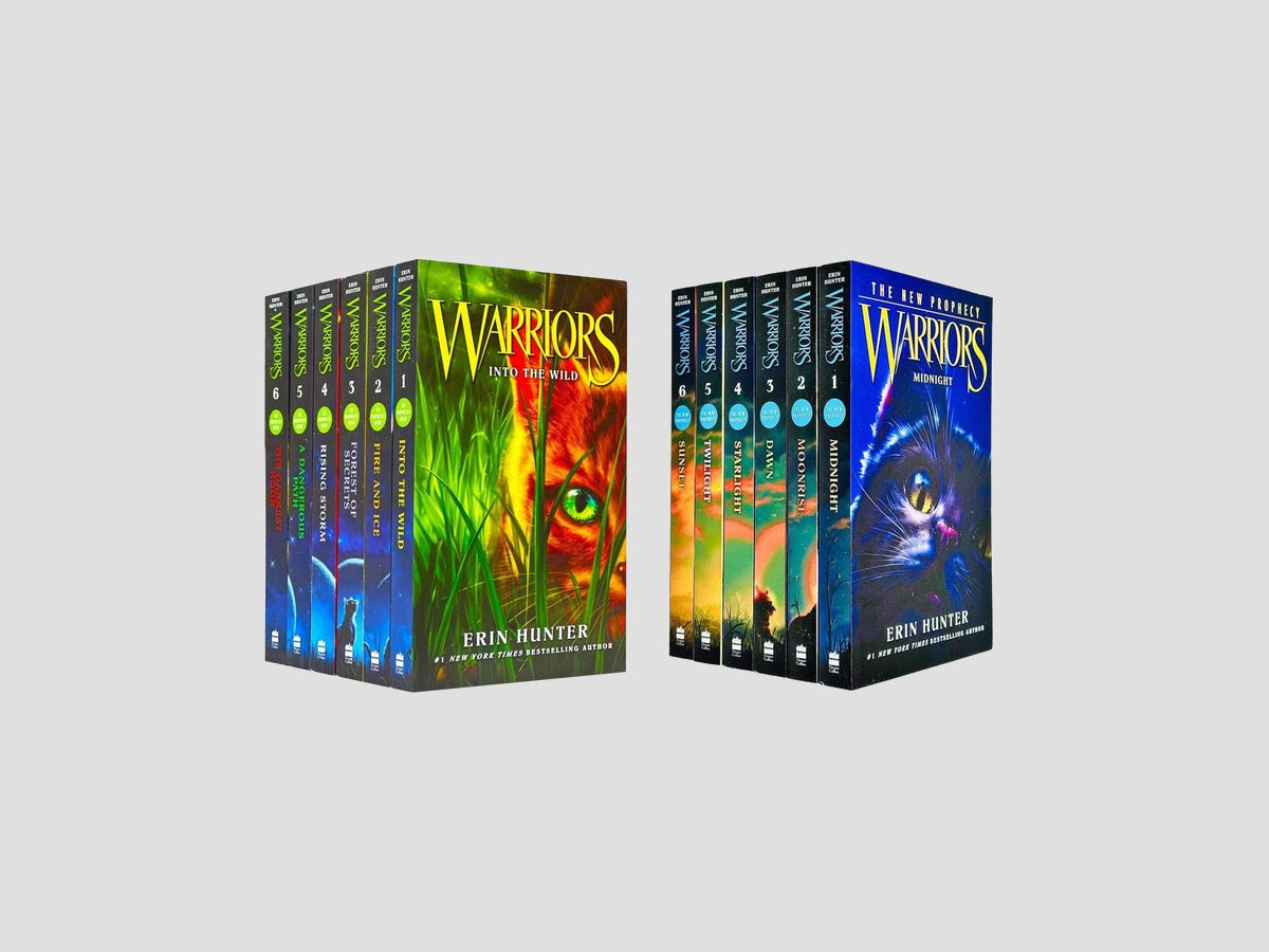 Warrior Cats: Series 1 & 2 12 Books Collection Set - Ages 8-12 by Erin Hunter; 9789123876648