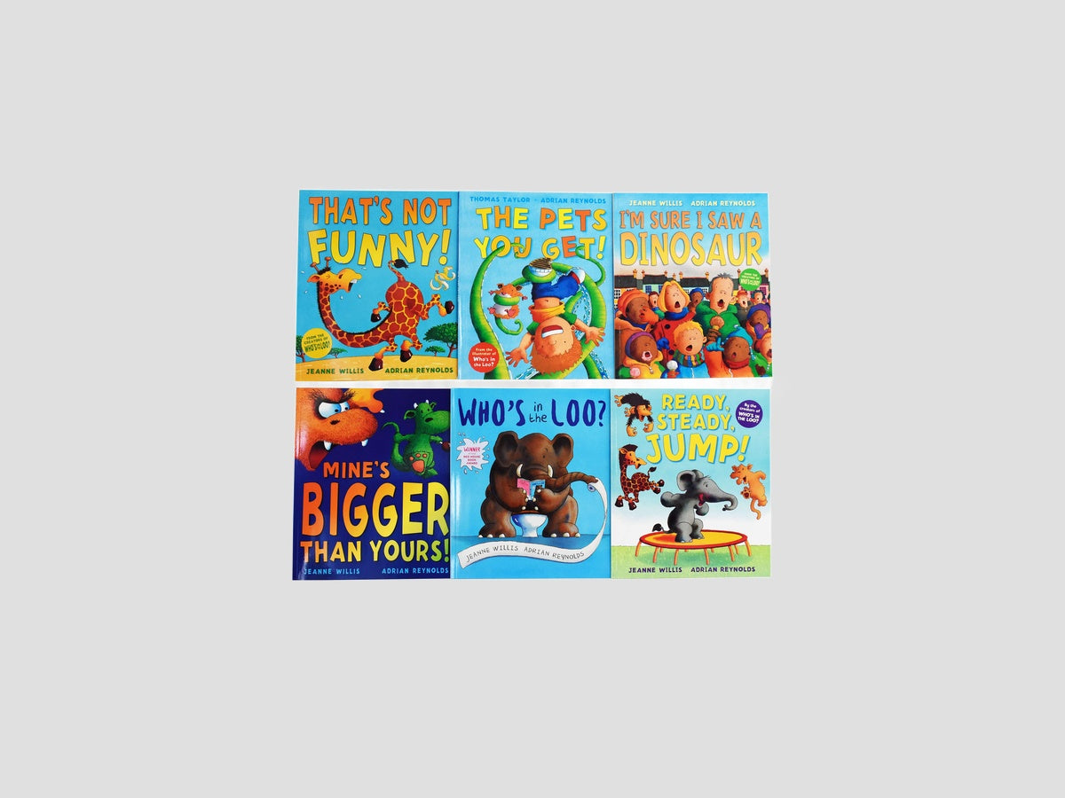 Jeanne Willis & Adrian Reynolds 6 Picture Books Collection Set - Ages 2+ by Andersen Press Ltd; 9789124106560