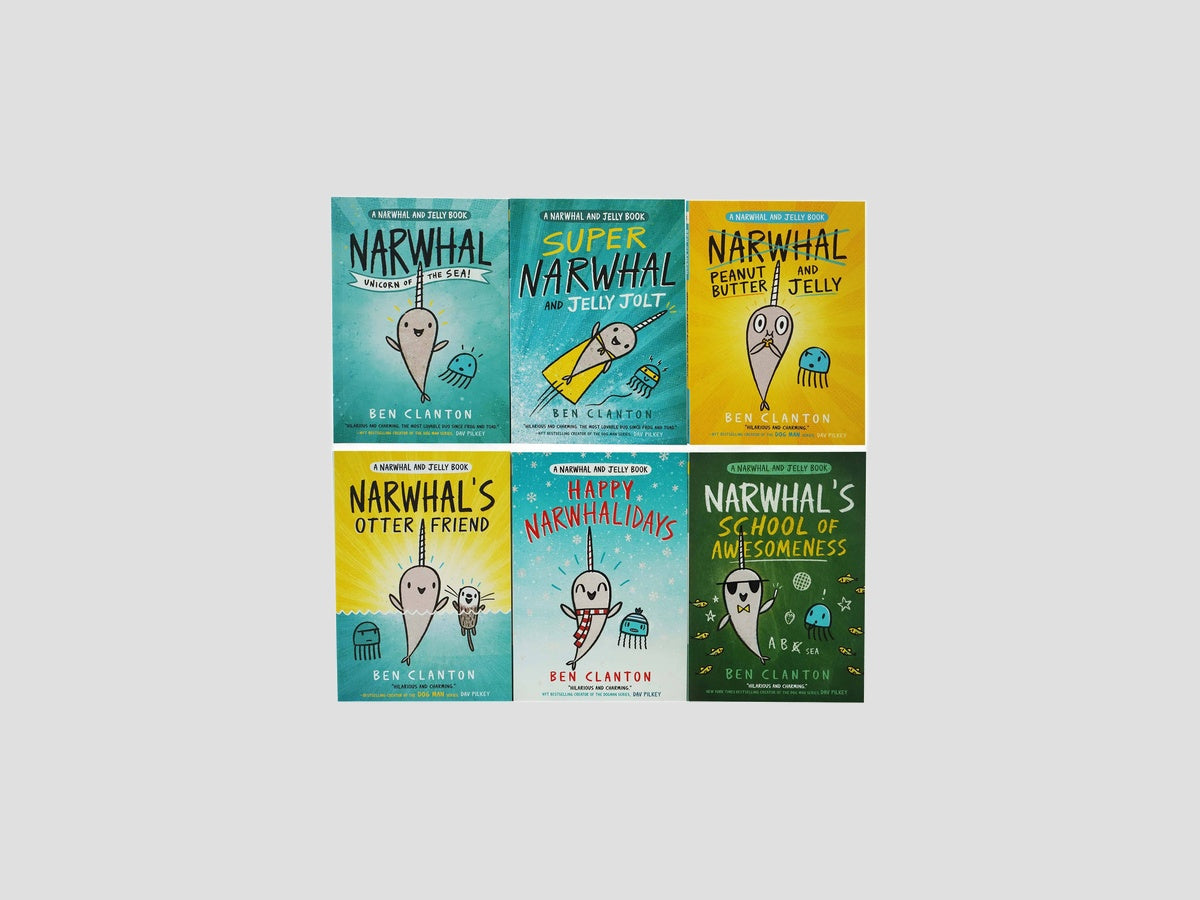 Narwhal and Jelly Series 6 Books Collection by Egmont Publishing; 9789124143626