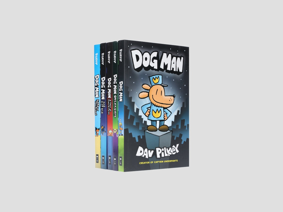 Dog Man: Books 1-5 Collection - Ages 6-12 by Dav Pilkey; 9789124213350