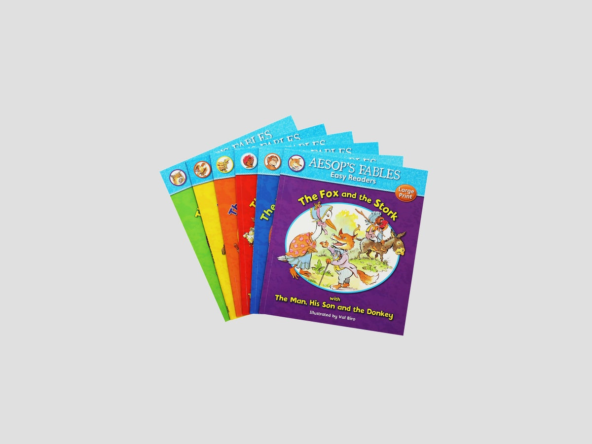 Aesop's Fables Easy Readers 6 Books Collection Set - Ages 4+ by Award Publications Ltd; 9789124236762