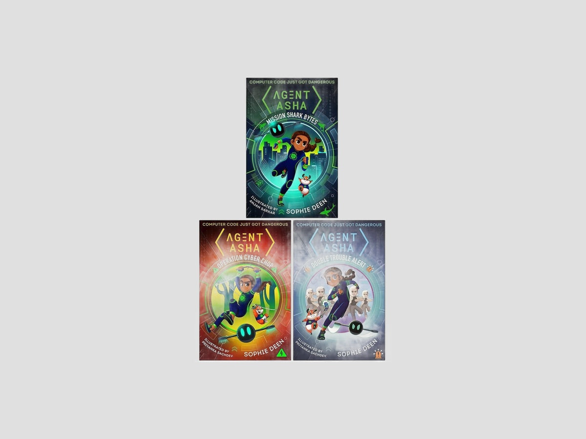 Agent Asha Trilogy (Ages 9-11) Collection by Walker Books; 9789124294595