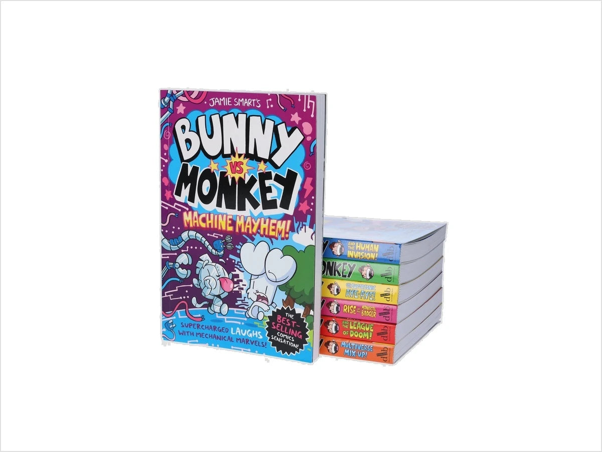 Bunny vs Monkey Series 7 Books Collection